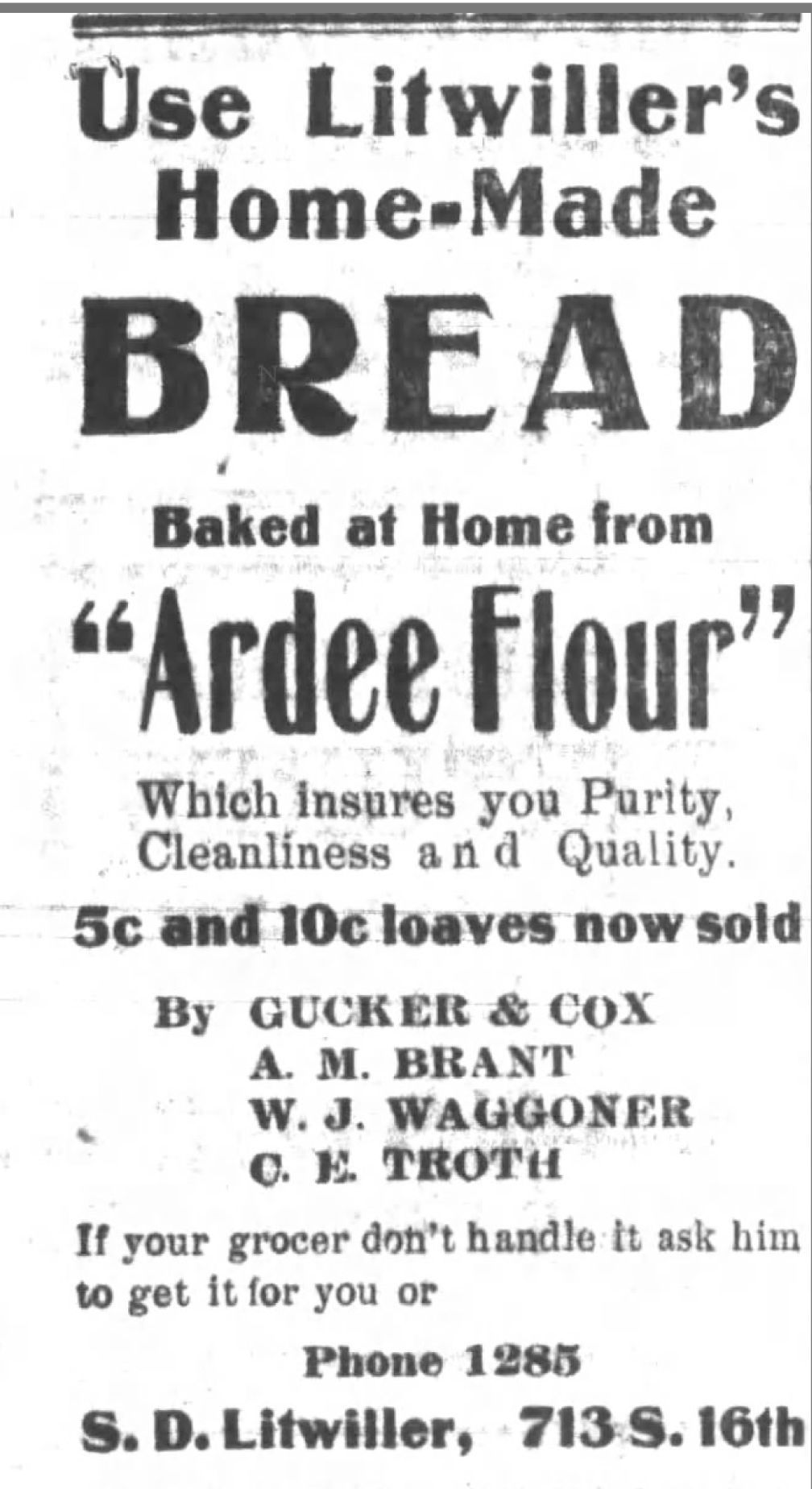 Litwiller's home-made bread